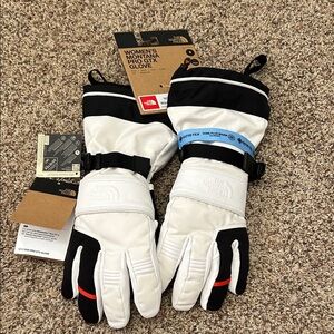 The North Face Women's White and Black GTX Gloves